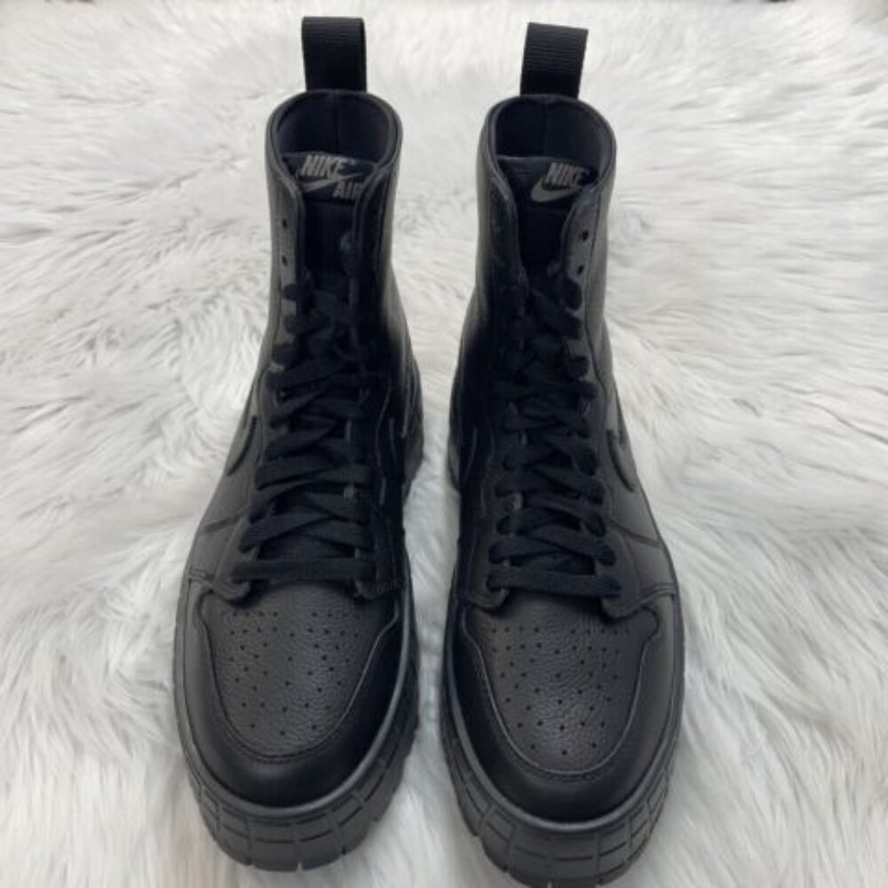 Nike Air Jordan 1 High Brooklyn Womens Casual Shoes Black FJ5737-001 NEW* Sz 8.5 - Picture 2 of 8